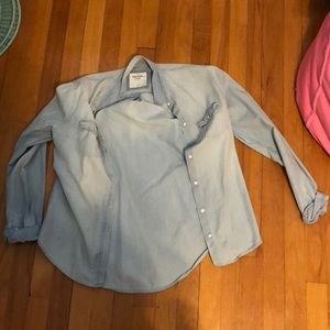 Abercrombie jean cardigan